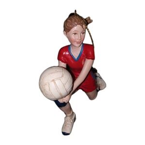 Kurt Adler Resin Ornament for Christmas Tree - Volleyball Girl